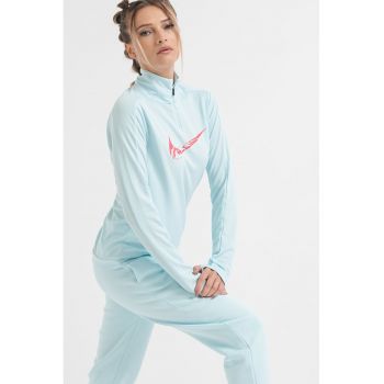 Bluza de trening cu tehnologie Dri-FIT si fenta cu fermoar - pentru alergare Swoosh