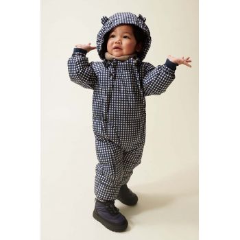 Liewood salopete de iarnă pentru bebeluși Sylvie Baby Snowsuit culoarea albastru marin, LW19403