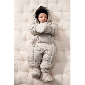 Liewood salopete de iarnă pentru bebeluși Sylvie Baby Snowsuit culoarea gri, LW19403