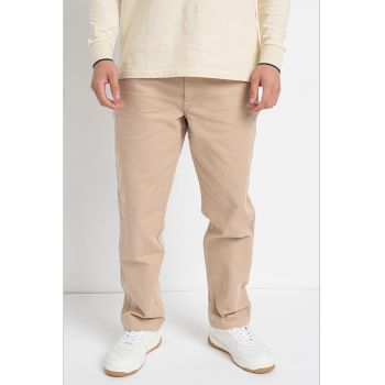 Pantaloni regular fit de bumbac