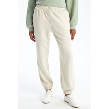 Pantaloni regular fit din amestec de bumbac