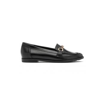 Pantofi loafer de piele cu detalii lant