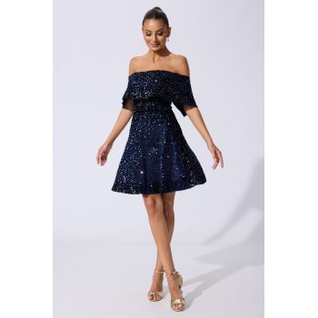 Rochie de ocazie Chantilly Bleumarin