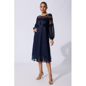 Rochie de ocazie Eneli Bleumarin