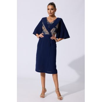 Rochie eleganta Karrie Bleumarin