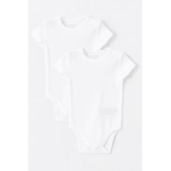 Set de body-uri slim fit de bumbac -2 piese