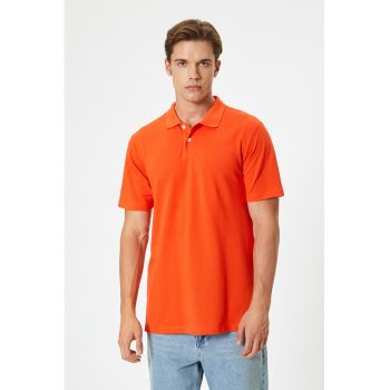 Tricou polo slim fit de bumbac