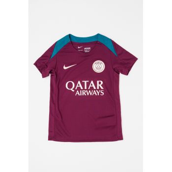 Tricou unisex cu detalii logo si garnituri contrastante pentru fotbal PSG