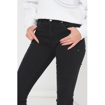 Blugi skinny cu talie medie