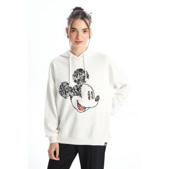 Hanorac lejer cu imprimeu Mickey Mouse