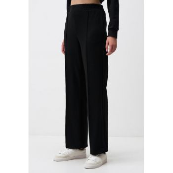 Pantaloni de trening din amestec de modal cu slit la terminatie