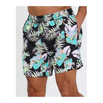 Pantaloni scurti de baie cu imprimeu floral