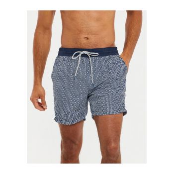 Pantaloni scurti de baie cu imprimeu geometric