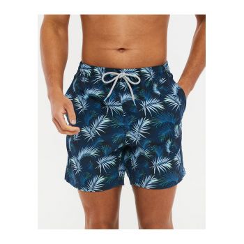 Pantaloni scurti de baie cu model tropical