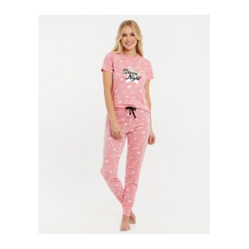 Pijama cu imprimeu grafic Goodnight 4071