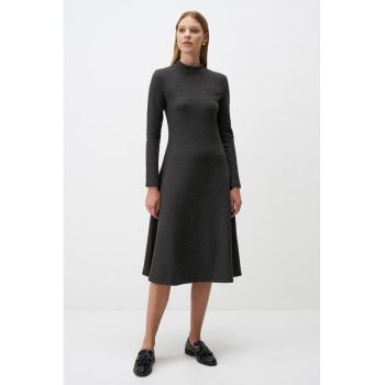 Rochie midi din amestec de modal