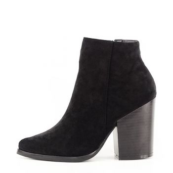 Botine negre din velur B-TX-3207 117