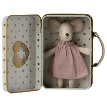 Soricel Maileg Angel mouse in suitcase Little sister