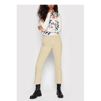 Blugi regular fit cu buzunare, crem, dama, Desigual la reducere