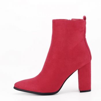 Botine rosii elegante B-E5133 115