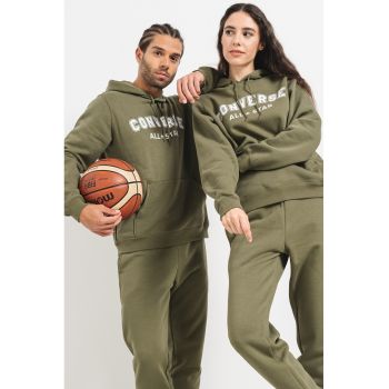 Hanorac unisex cu imprimeu logo - din fleece