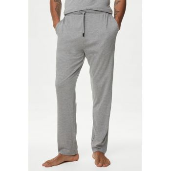 Pantaloni de pijama din bumbac si modal Supima®