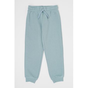 Pantaloni de trening din bumbac cu snur in talie