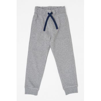 Pantaloni de trening din bumbac cu talie ajustabila