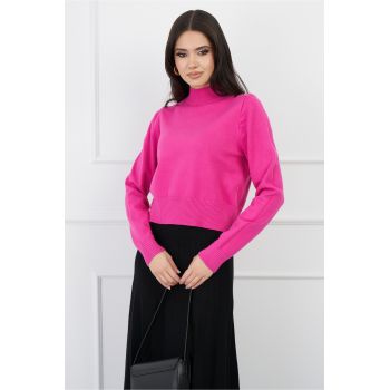 Bluza Mara fucsia cu nasturi decorativi