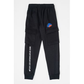 Pantaloni de trening cargo cu logo