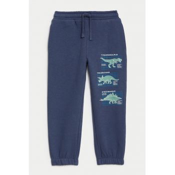 Pantaloni de trening cu imprimeu cu dinozauri