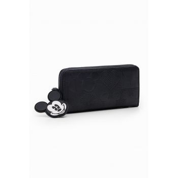 Portofel cu fermoar si accesoriu Mickey Mouse