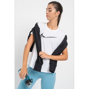 Tricou cu tehnologie Dri-Fit si imprimeu logo - pentru alergare Swoosh