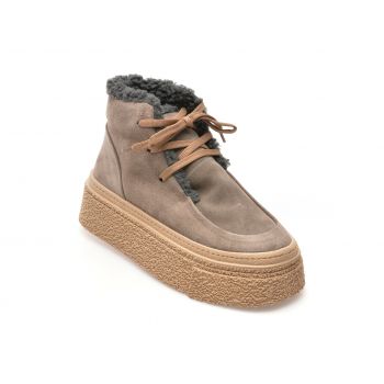 Ghete casual GRYXX gri, 4403509, din piele intoarsa