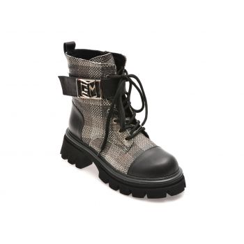 Ghete casual GRYXX negre, 043GM38, din piele ecologica