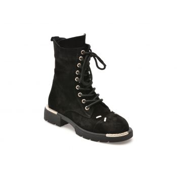 Ghete casual GRYXX negre, 16705, din piele intoarsa