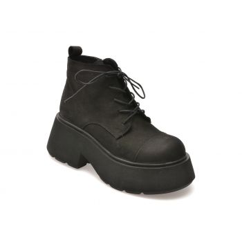 Ghete casual GRYXX negre, 3773840, din piele intoarsa