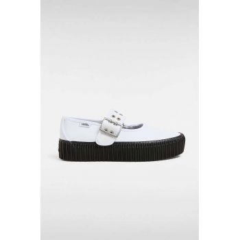 Vans balerini Mary Jane Creeper culoarea alb, VN000D07YB21