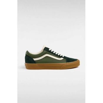 Vans tenisi Old Skool barbati, culoarea verde, VN000CT817P1