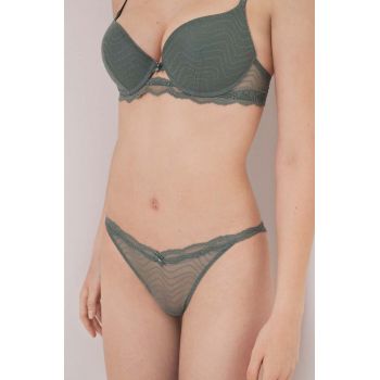 women'secret chiloti HELANKAS 2 culoarea verde, 4988425