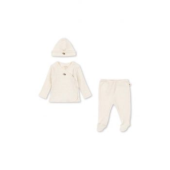 Konges Sløjd compleu bebe NIA MATERNITY PACKAGE GOTS culoarea bej, KS101629