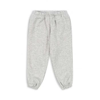 Konges Sløjd pantaloni de trening pentru copii LOU SWEAT PANTS OCS culoarea gri, modelator, KS101567