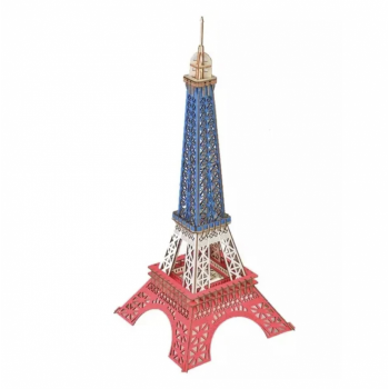 Macheta 3D din lemn Turnul Eiffel din Paris, 96 piese