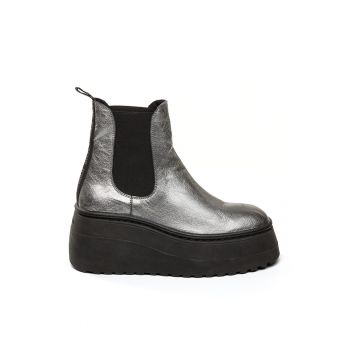 Ghete Chelsea wedge de piele Pegasus