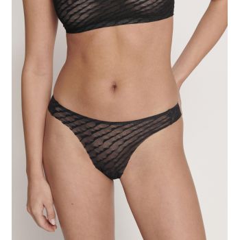 SLOGGI ZERO LACY H Chilot tanga negru