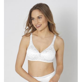 TRIUMPH ELEGANT COTTON N Sutien fara armatura Alb