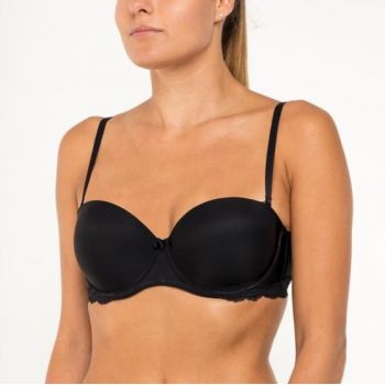 TRIUMPH LOVELY MICRO WHUD Sutien push-up cu bretele detasabile Negru