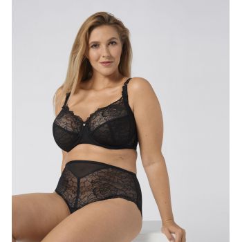 TRIUMPH PEONY FLORALE W Sutien din dantela cu armatura Negru