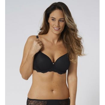 TRIUMPH PEONY FLORALE WP Sutien buretat Negru