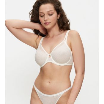 TRIUMPH SIGNATURE SHEER W01 Sutien minimizer vanilie